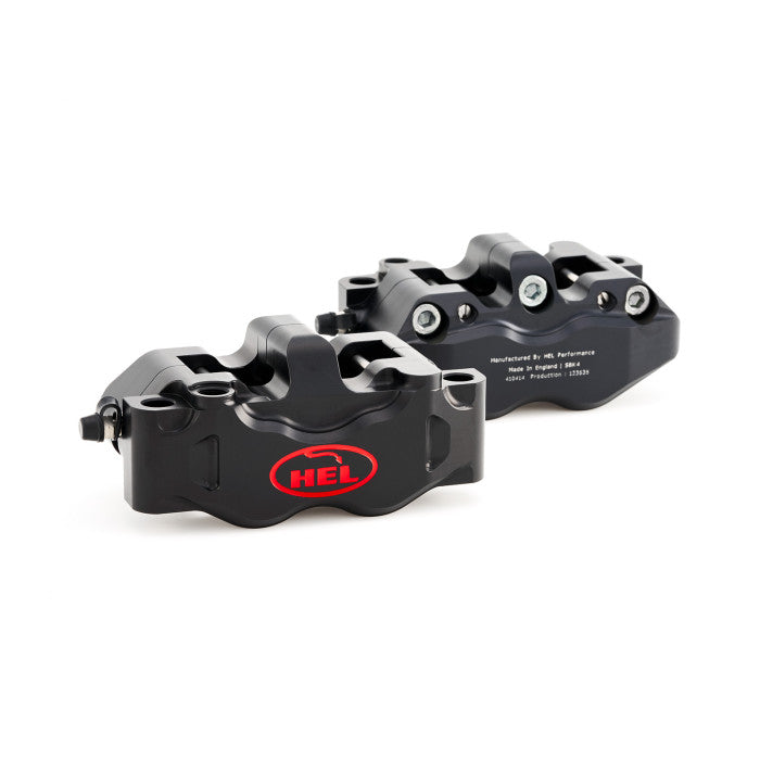 HEL V1 Solid Billet 4 Piston Front Radial Brake Calipers (100mm / 108mm)