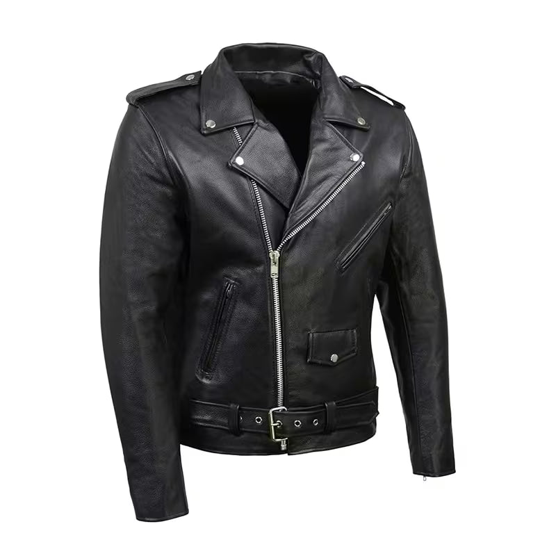 Leather Motorcycle Jacket – Short Sleeve & Long Sleeve (Unbranded)