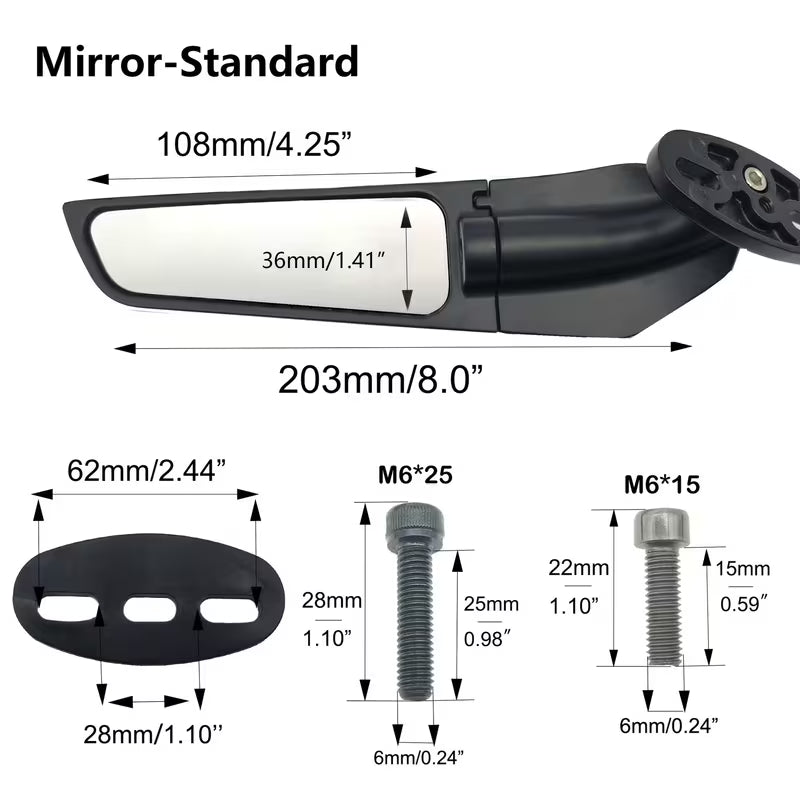 Wing Mirrors Standard / Indicator / Naked (Unbranded)