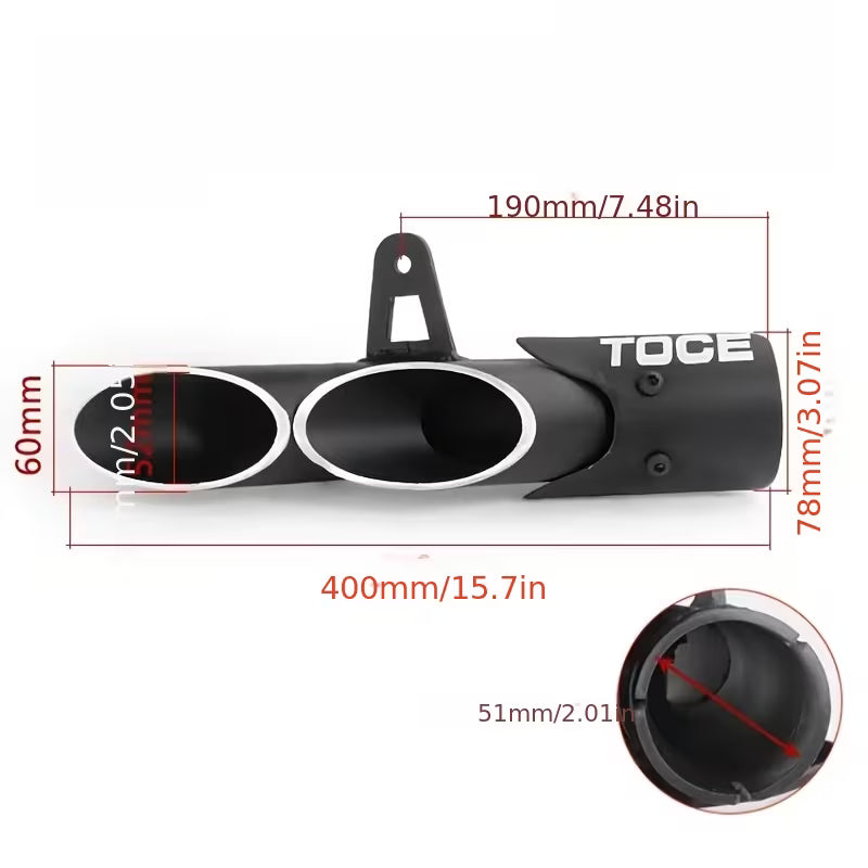 Universal Slip-On Exhaust Kits & Baffel (Replica)