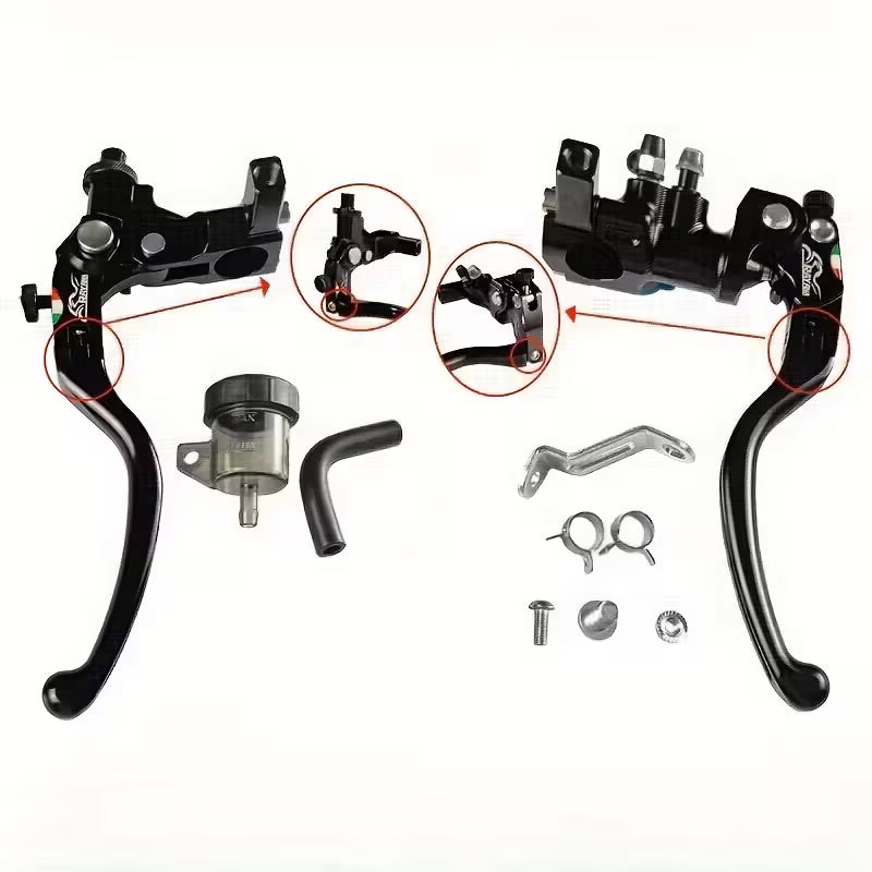 Universal 17mm Brake / Clutch Master Cylinder & Clutch Perch Set – Racing (Replica)