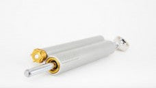 Two cylindrical objects with metallic ends on a white background