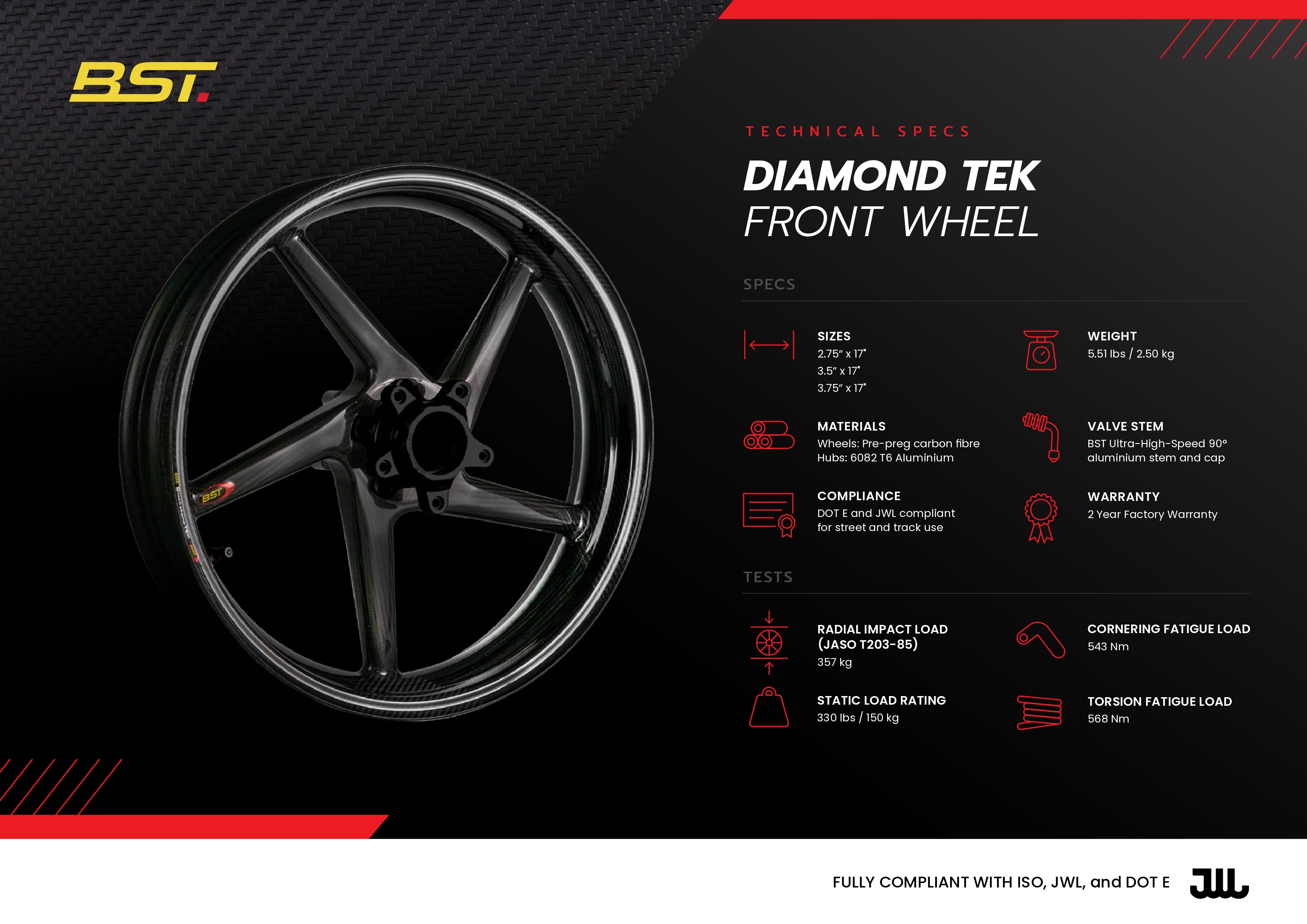 Diamond - Carbon Wheels (Superbikes / Sports Bikes / Sports Tourers)