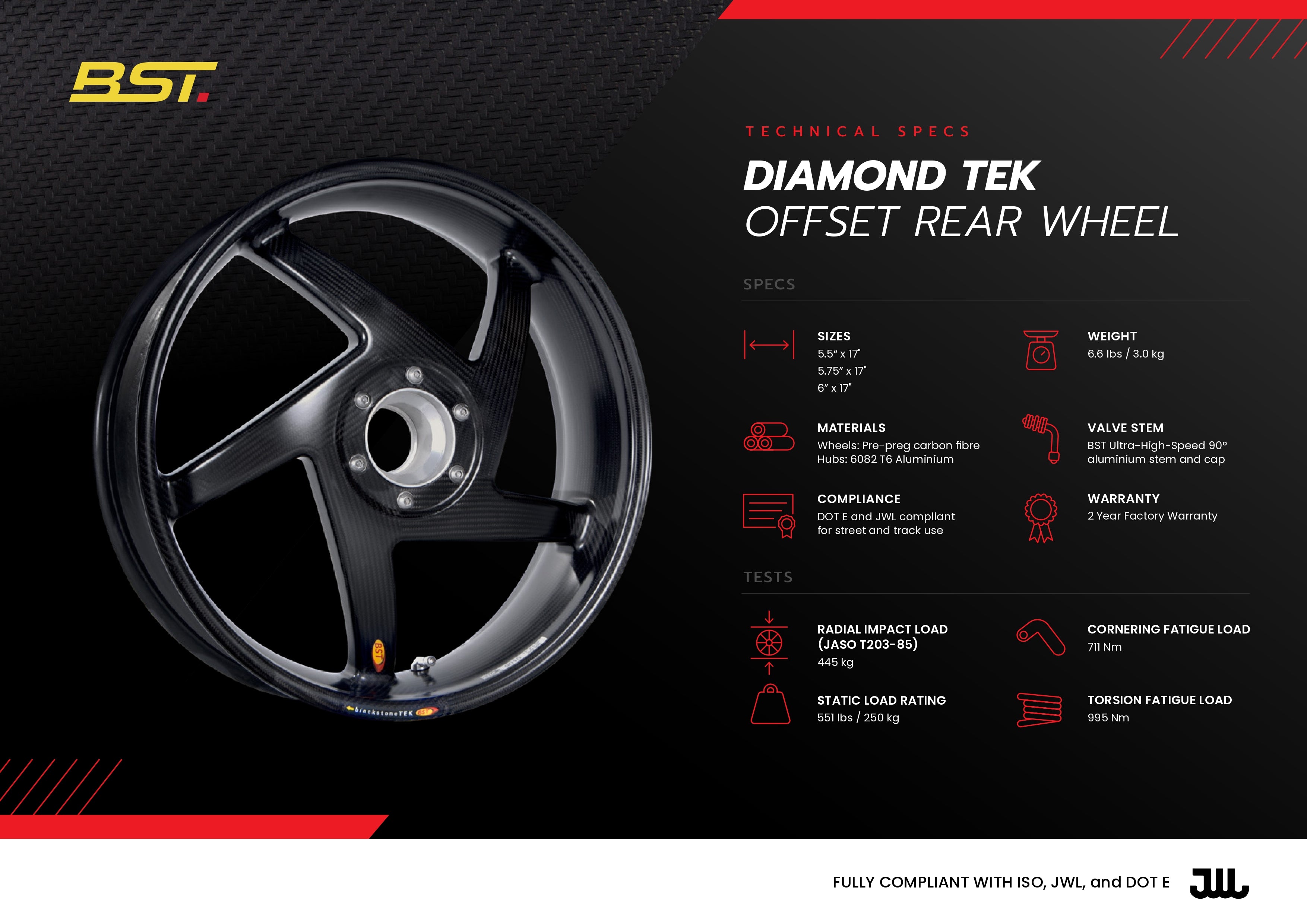 Diamond - Carbon Wheels (Superbikes / Sports Bikes / Sports Tourers)