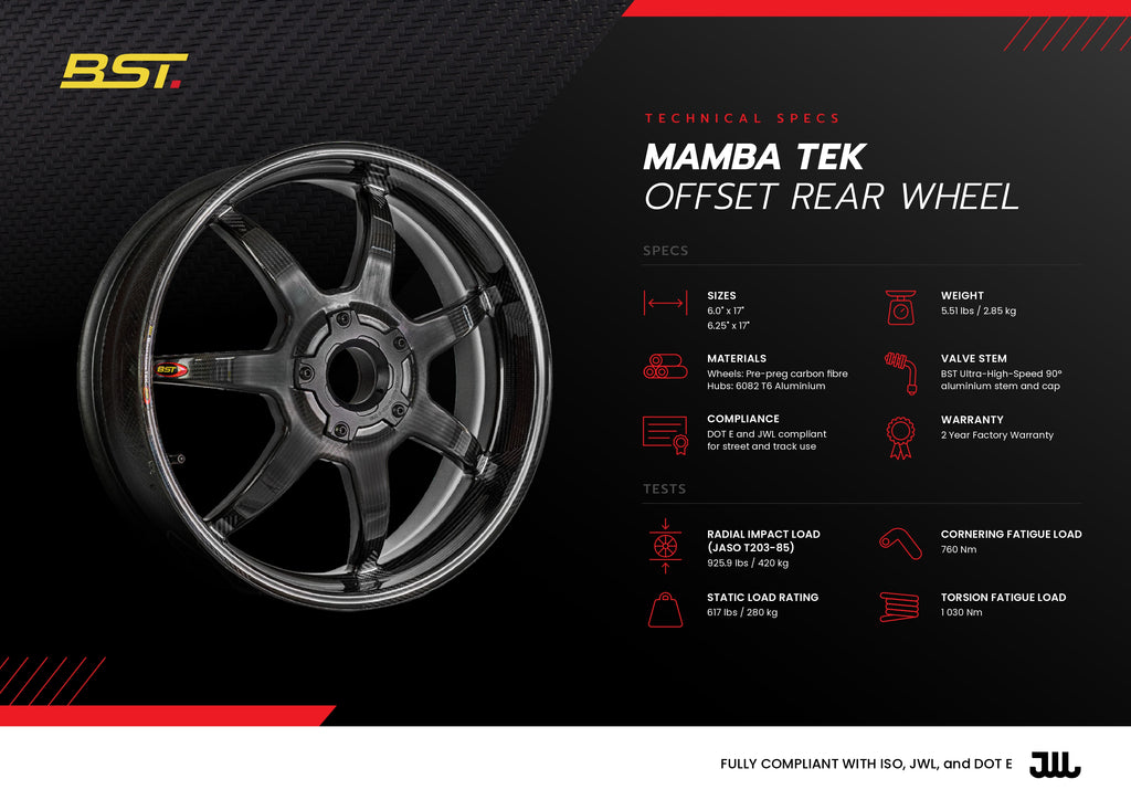 MAMBA 7 - Carbon Fiber Wheels (Superbike / Drag Racing / Sport Tourer)
