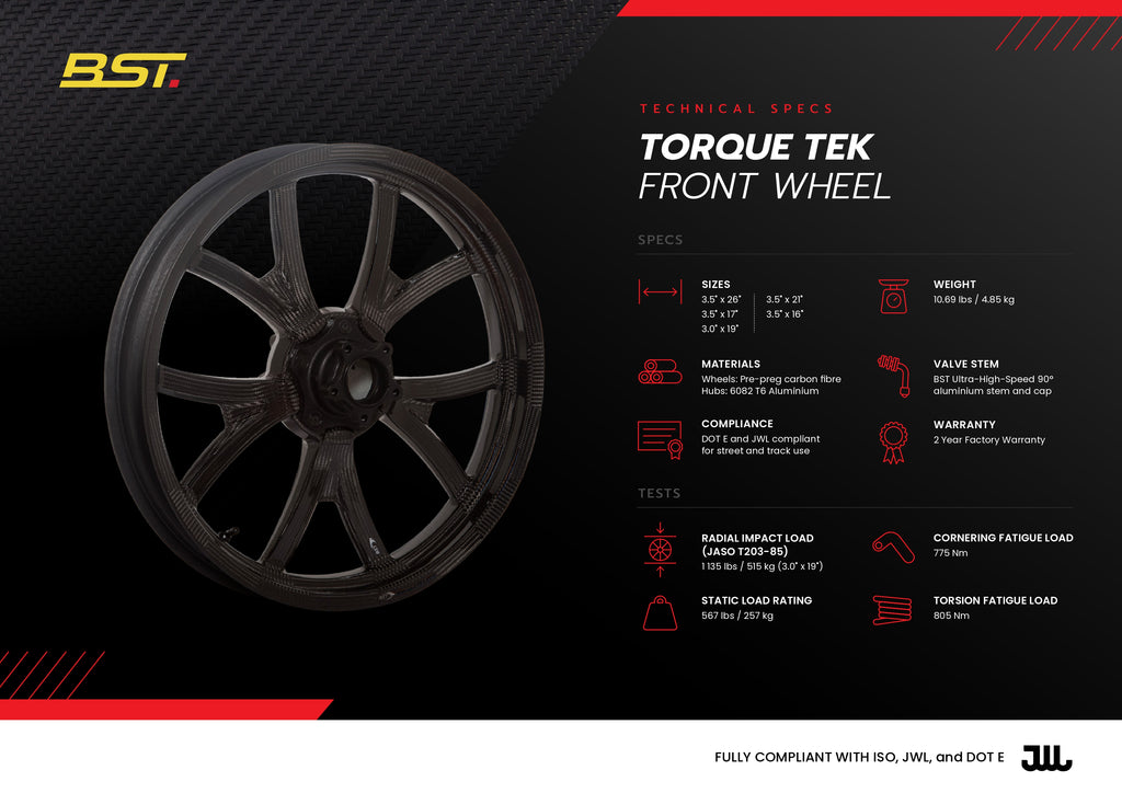 TORQUE TEK – Carbon Fiber Wheels (American V-Twin)