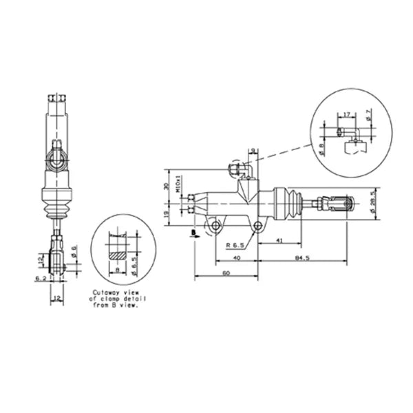 Brembo PS13C Rear Brake Master Cylinder with tip