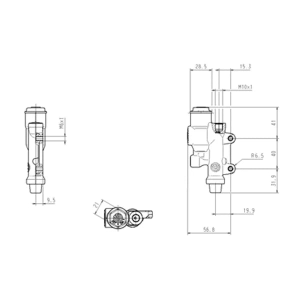 Brembo PS13C Rear Brake Master Cylinder with tip