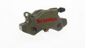 Brake caliper with Brembo branding on a white background