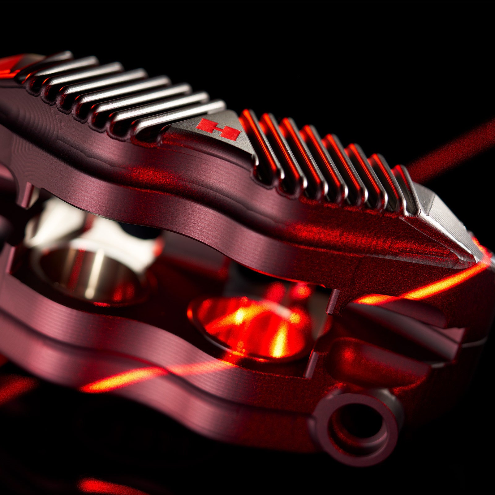 HEL V2 Solid Billet 4-Piston Radial Calipers (100mm / 108mm Finned Back)