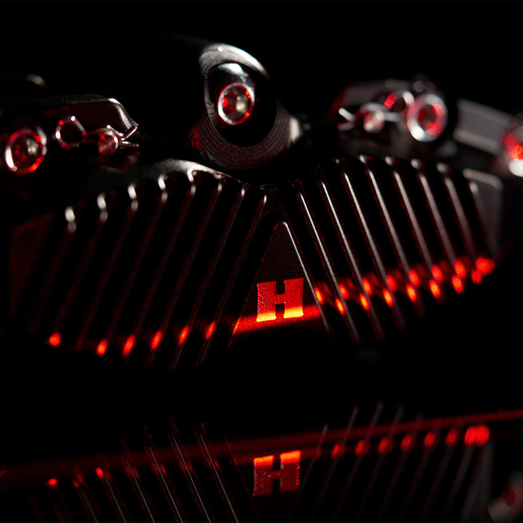 HEL V2 Solid Billet 4-Piston Radial Calipers (100mm / 108mm Finned Back)