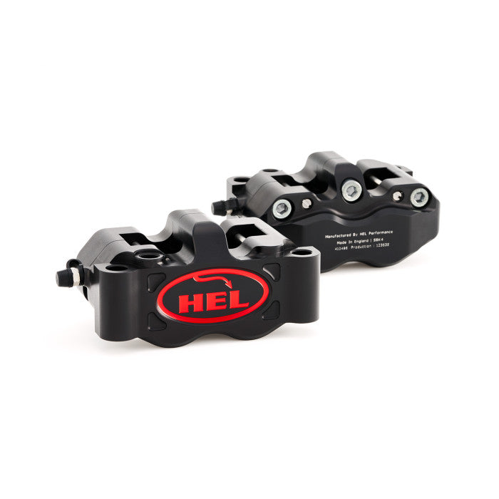 HEL V1 Solid Billet 4 Piston Front Radial Brake Calipers (100mm / 108mm)