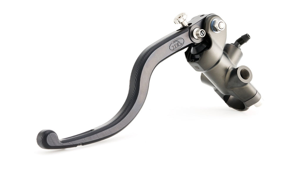 Motorcycle brake lever on a white background